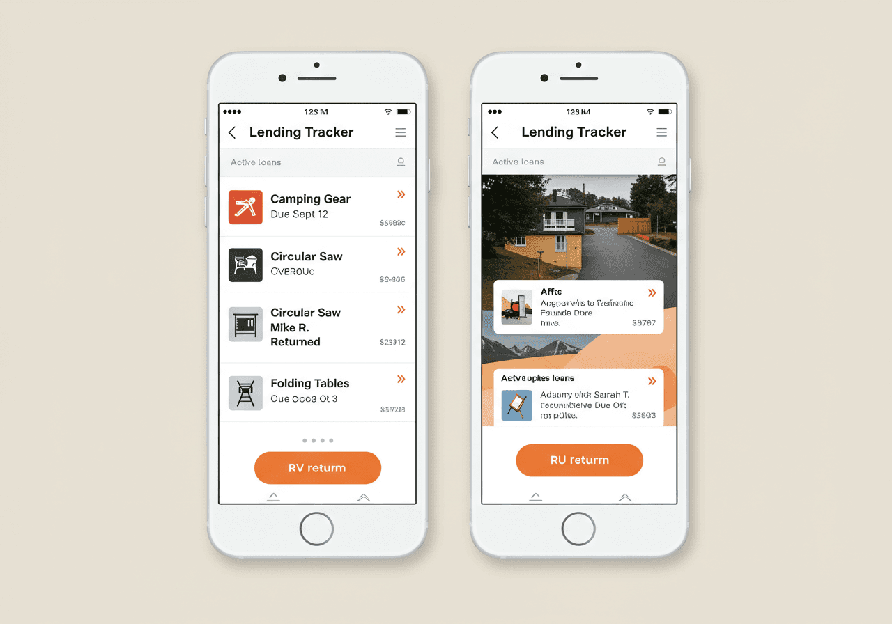 SpaceForThat lending tracker — track items loaned out with due dates