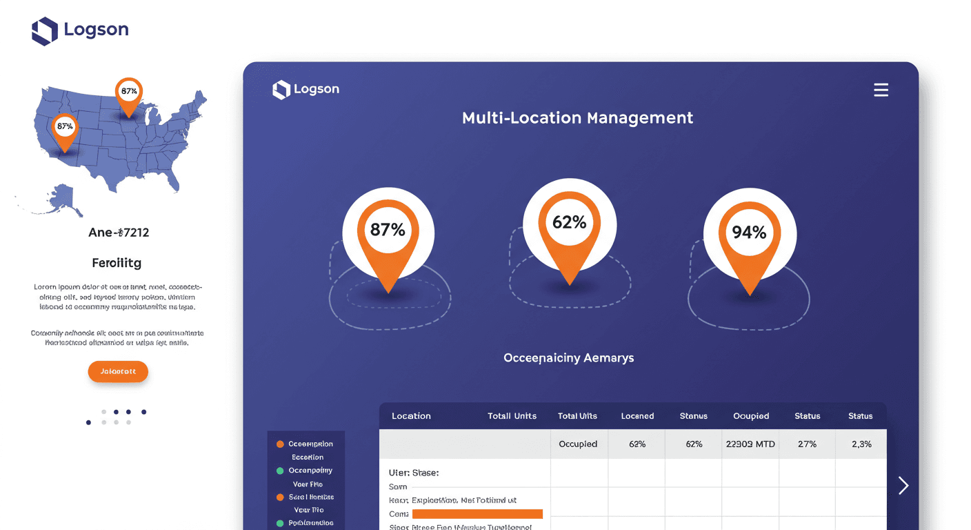 Multi-location management — manage all your storage facilities from one dashboard